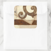  krantenknippen vierkante sticker (Tas)