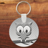 Krantenkoppen in zwart-wit sleutelhanger (Voorkant)