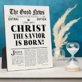 Krantenkoppen Kerstmis Fotoplaat (Zijkant)