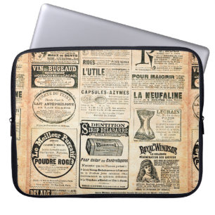 Krantenpagina met advertentie -  grav laptop sleeve