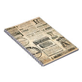 Krantenpagina met advertentie - grav notitieboek (Rechterzijde)