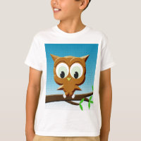 Krantenpapier Cartoon Uil