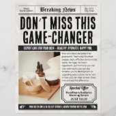 Krantenproductbrochure | Retro-advertenties voor k Flyer (Voorkant)