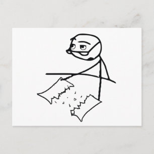 Krantenscheerman Briefkaart
