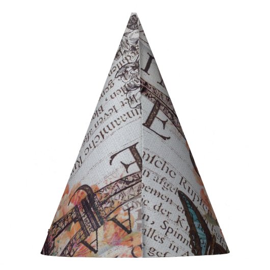  krantenscripts Parijs eiffeltoren Feesthoedjes (Achterkant)