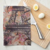  krantenscripts Parijs eiffeltoren Theedoek (Quarter Fold)
