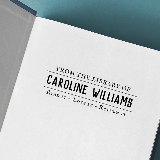 krantenstijl uit de boekenbibliotheek rubberstempel