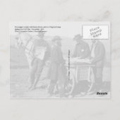 Krantenverkoper tijdens de burgeroorlog briefkaart (Achterkant)