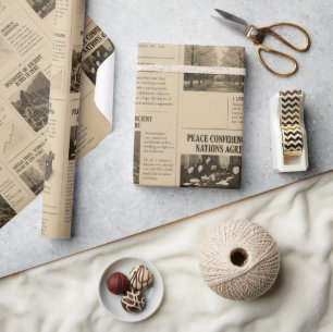Krantpapier als Inpakpapier Vintage