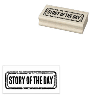 Krantthema 'Verhaal van de Dag' met een gedistinge Rubberstempel