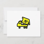 Krantwagen bedankbriefje notitiekaartje (Achterkant)