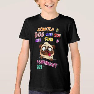 Kras een hond en je zult een vaste baan vinden Tri-Blend shirt