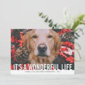 Kras script Het is een wonderbaarlijk leven | Vaka Feestdagenkaart (Staand voorkant)