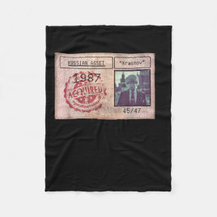 Krasnov Trump Russische et politieke satire Fleece Deken