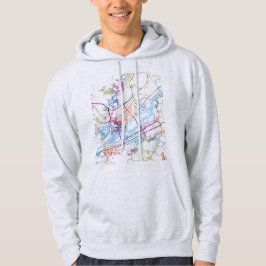 Krasnoyarsk Russia City Map Hoodie