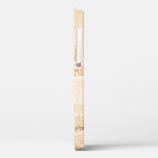Kraspapier: oude krantenachtergrond. Case-Mate iPhone case (Achterkant / Links)