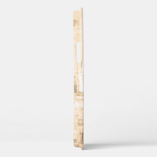 Kraspapier: oude krantenachtergrond. Case-Mate iPhone case (Achterkant / Rechts)