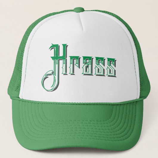 Krass, German Slang, Cool Wyed, Trucker Hat Trucker Pet (Voorkant)