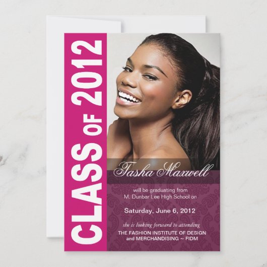 Krass, hip afstudeerfoto-aankondiging 2012 aankondiging (Voorkant)