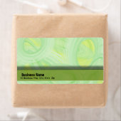 Krassende groene spiralen etiket (Insitu)