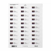 Krat van gekit etiket (Full Sheet)