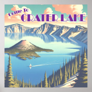 Krater Meer Oude Poster