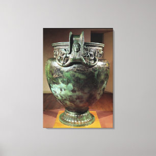 Krater van de Tomb van een prinses van Vix Canvas Afdruk