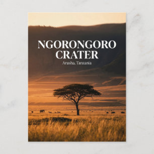 Krater van Ngorongoro, Arusha, regio Arusha Briefkaart