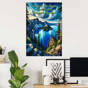 kratermeren serene ochtendlicht poster
