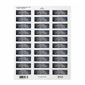 Kraters van de maan Foto Adres Label (Full Sheet)