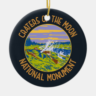 Kraters van het Nationaal Monument van de Moon Tau Keramisch Ornament