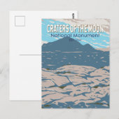 Kraters van het Nationale Monument van Moon Idaho  Briefkaart (Voorkant / Achterkant)