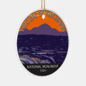 Kraters van het Nationale Monument van Moon Idaho Keramisch Ornament (Rechts)