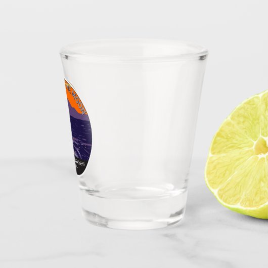 Kraters van het Nationale Monument van Moon Idaho Shot Glas (Rechts)