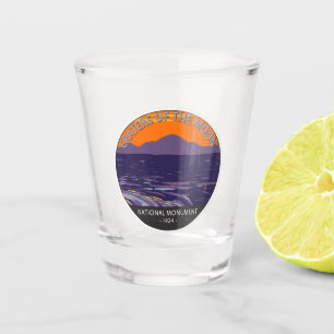 Kraters van het Nationale Monument van Moon Idaho Shot Glas