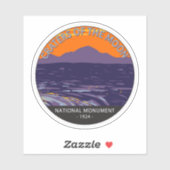 Kraters van het Nationale Monument van Moon Idaho Sticker (Vel)