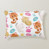 Krattenpatroon, stutten, Kat, Kittens, poten Accent Kussen (Voorkant)