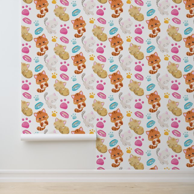 Krattenpatroon, stutten, Kat, Kittens, poten Behang (Applicatie)