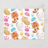 Krattenpatroon, stutten, Kat, Kittens, poten Briefkaart (Voorkant)