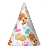 Krattenpatroon, stutten, Kat, Kittens, poten Feesthoedjes (Links)