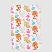 Krattenpatroon, stutten, Kat, Kittens, poten Golfhanddoek (Voorkant)