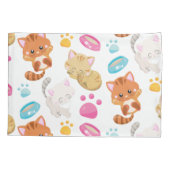 Krattenpatroon, stutten, Kat, Kittens, poten Kussensloop (Achterkant)