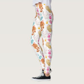 Krattenpatroon, stutten, Kat, Kittens, poten Leggings (Links)