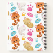 Krattenpatroon, stutten, Kat, Kittens, poten Notitieboek (Achterkant)
