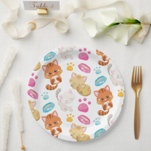 Krattenpatroon, stutten, Kat, Kittens, poten Papieren Bordje