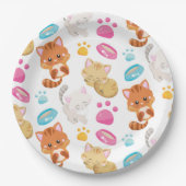Krattenpatroon, stutten, Kat, Kittens, poten Papieren Bordje (Voorkant)