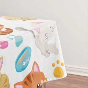 Krattenpatroon, stutten, Kat, Kittens, poten Tafelkleed