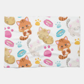 Krattenpatroon, stutten, Kat, Kittens, poten Theedoek (Horizontaal)