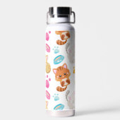 Krattenpatroon, stutten, Kat, Kittens, poten Waterfles (Achterkant)