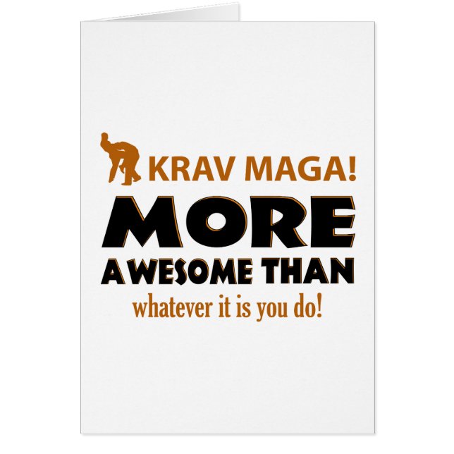 Krav Maga cadeauartikelen voor de vechtsport (Voorkant)